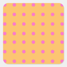 Gelb mit rosa Punkte_Fun Stickers