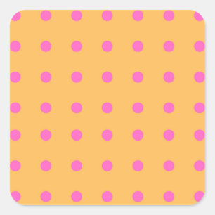 Gelb mit rosa Punkte_Fun Stickers