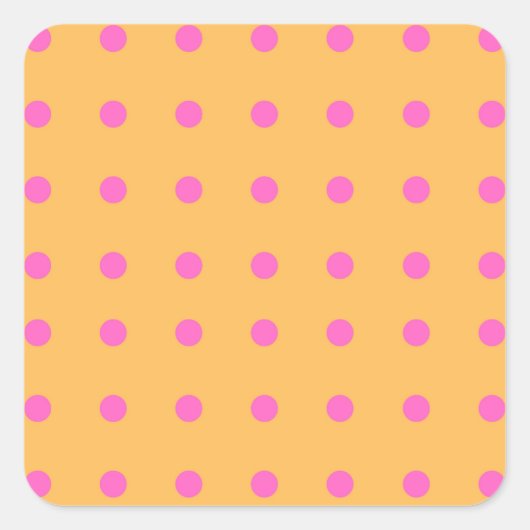 Gelb mit rosa Punkte_Fun Stickers (Vorderseite)