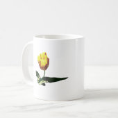 Gelb mit roter Tulpe Kaffeetasse (Vorderseite Links)