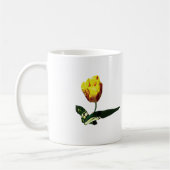 Gelb mit roter Tulpe Kaffeetasse (Links)