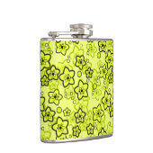 Gelb mit schwarz leuchtendem Neuralmuster Flachmann (Rechts)