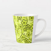 Gelb mit schwarz leuchtendem Neuralmuster Milchtasse (Rechts)