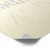 Gelb mit Silbergelb-Glitzer-Poster Poster (Ecke)