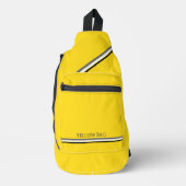 Gelb mit Streifen Crossbody Bag (Vorderseite)