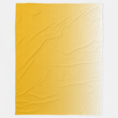 Gelb mit zweifarbigem Farbverlauf Fleecedecke (Vorderseite)