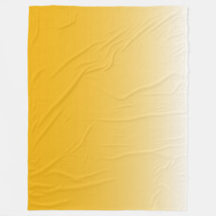 Gelb mit zweifarbigem Farbverlauf Fleecedecke