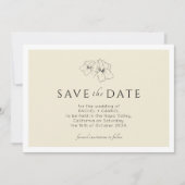 Gelb | Moderne Golflorflaeche Save the Date (Vorderseite)