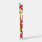 Gelb mosaikrot, Mandala-Muster Case-Mate iPhone Hülle (Rückseite / Links)