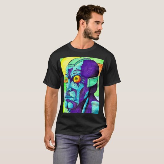 Gelb mustert T-shirt2 T-Shirt (Vorne ganz)