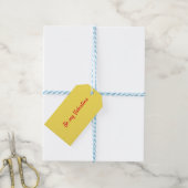 Gelb nein.4, Gelbe Tags für Geschenke Geschenkanhänger (Mit Garn)