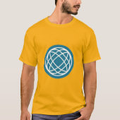 Gelb oder blau eingefärbtes Zonenlogo T-Shirt (Vorderseite)