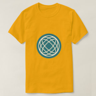 Gelb oder blau eingefärbtes Zonenlogo T-Shirt