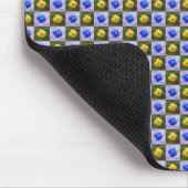 gelb oder blau mousepad (Ecke)