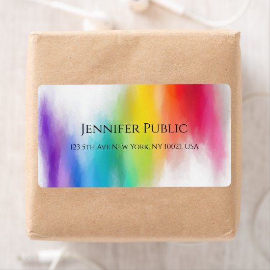 Gelb Orange Blau Grün Rosa Lila Moderne (Insitu)