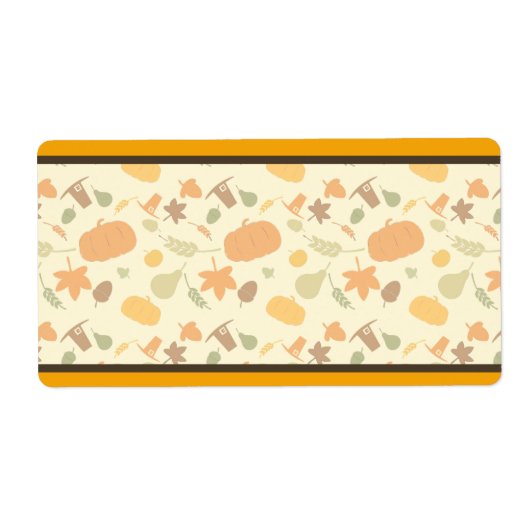 Gelb-Orange-Erntedank-Erntemuster (Vorne)