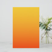 Gelb Orange Farbe Briefpapier (Stehend Vorderseite)