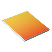 Gelb Orange Farbe Notizblock (angewinkelt)