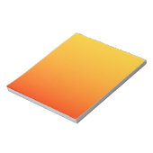 Gelb Orange Farbe Notizblock (Rotiert)