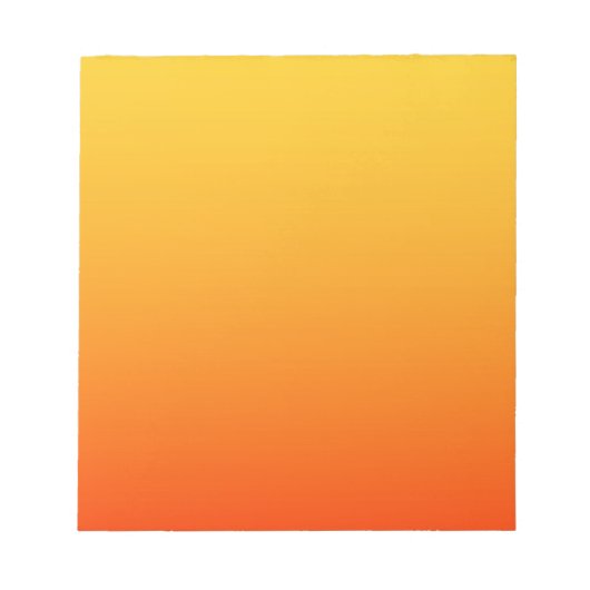 Gelb Orange Farbe Notizblock (Vorderseite)