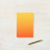 Gelb Orange Farbe Post-it Klebezettel (Auf Schreibtisch)