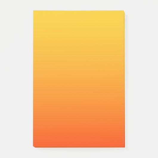 Gelb Orange Farbe Post-it Klebezettel (Vorderseite)