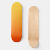 Gelb Orange Farbe Skateboard (Vorderseite)