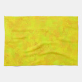 Gelb Orange Grün abstraktes Muster Geschirrtuch (Horizontal)