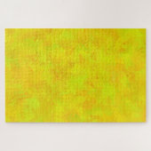 Gelb Orange Grün abstraktes Muster Puzzle (Horizontal)