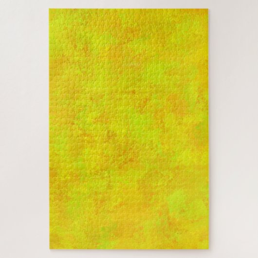 Gelb Orange Grün abstraktes Muster Puzzle (Vertikal)