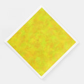 Gelb Orange Grün abstraktes Muster Serviette (Ecke)