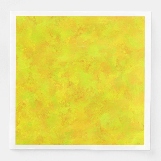 Gelb Orange Grün abstraktes Muster Serviette (Vorderseite)