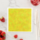 Gelb Orange Grün abstraktes Muster Serviette (Beispiel)