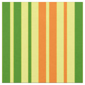 Gelb Orange Grün Vertikale Streifen Design Stoff (Nahaufnahme)