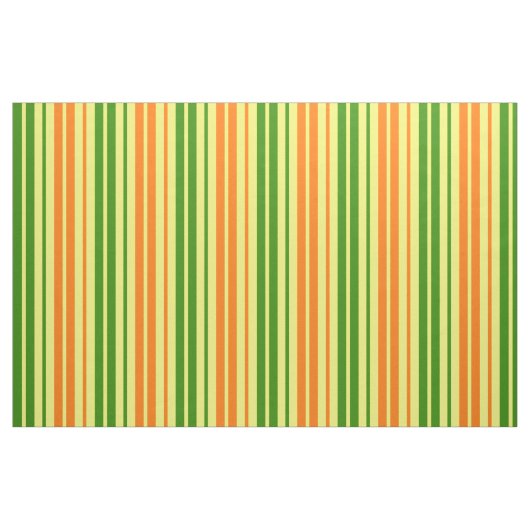 Gelb Orange Grün Vertikale Streifen Design Stoff (Fat Quarter (45,7 x 55,9 cm))