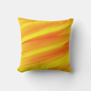Gelb, Orange Malerei Kunst Design Kissen