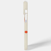 Gelb orange mit schwarzen Punkten Case-Mate iPhone Hülle (Rückseite / Links)