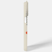 Gelb orange mit schwarzen Punkten Case-Mate iPhone Hülle (Rückseite / Rechts)