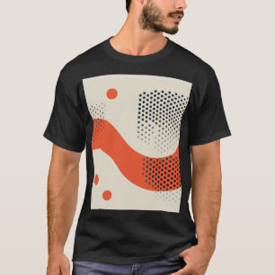 Gelb orange mit schwarzen Punkten T-Shirt