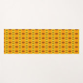Gelb orange Muster Yogamatte (Vorderseite (Horizontal))
