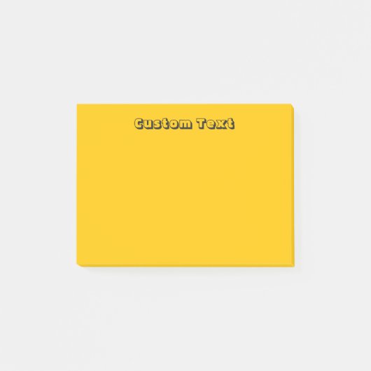 Gelb/Orange nach Kundenwunsch Post-it Klebezettel (Vorderseite)