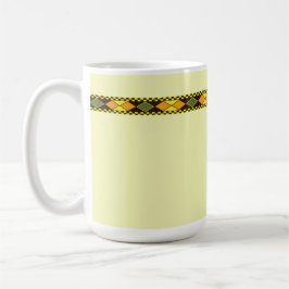 Gelb Orange Nahtloses Design Kaffeetasse
