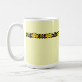 Gelb Orange Nahtloses Design Kaffeetasse