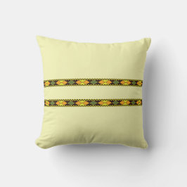 Gelb Orange Nahtloses Design Kissen
