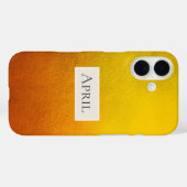 Gelb & Orange Ombre Case-Mate iPhone Hülle (Rückseite (Horizontal))