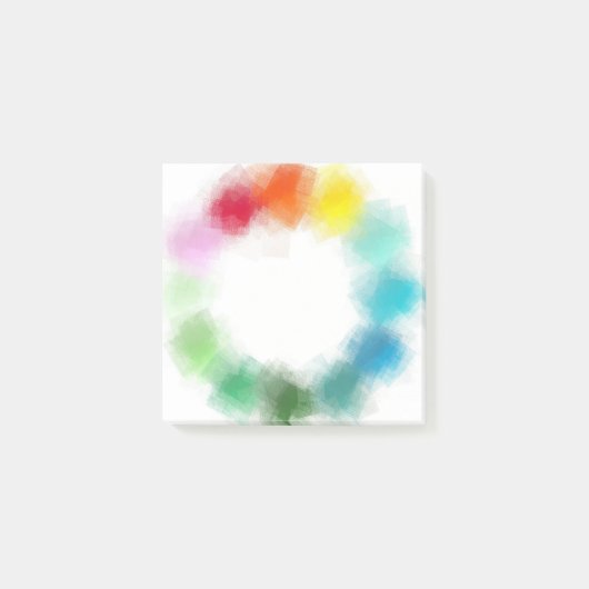 Gelb Orange Rosa Blau Lila Post-it Klebezettel (Vorderseite)