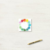 Gelb Orange Rosa Blau Lila Post-it Klebezettel (Auf Schreibtisch)