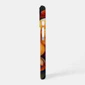 Gelb, orange, rot gefärbt iPhone 16 hülle (Linke Seite)