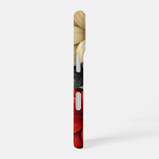 Gelb, orange, rot gefärbt iPhone 16 hülle (Rechte Seite)