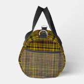 Gelb Orange Schwarz Karomuster Klein Duffle Bag (Rechts)